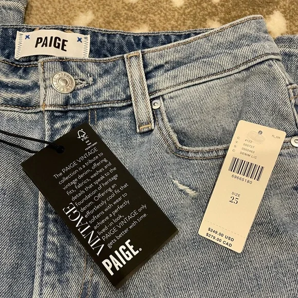Paige Noella high rise relaxed straight jeans 👖